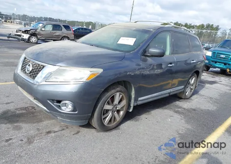 2014 Nissan Pathfinder Platinum from USA, damaged, VIN 5N1AR2MN5EC662458